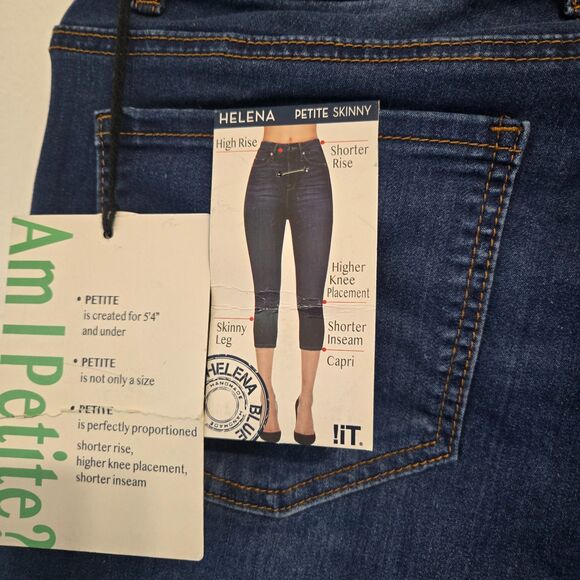 NWT !iT Helena Petite Tummy Tuck High Rise Skinny Capri Jeans | Size 10P - Picture 13 of 14